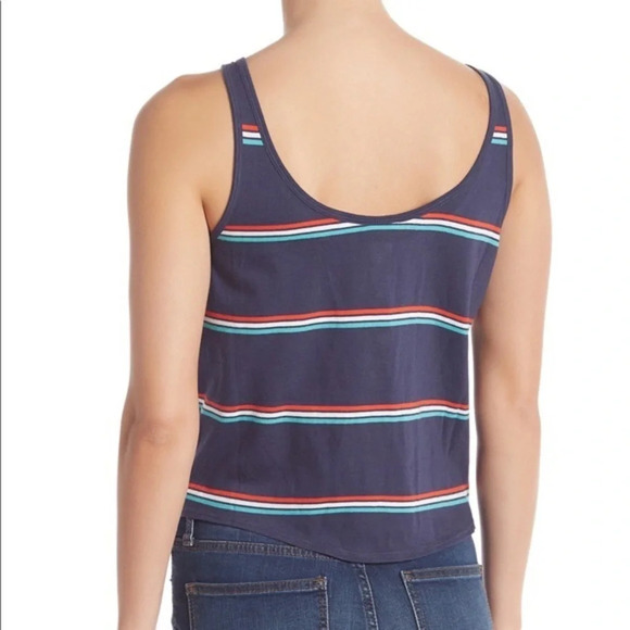 Abound Nordstrom Tie Front Stripe Tank Top Shirt - Picture 2 of 5
